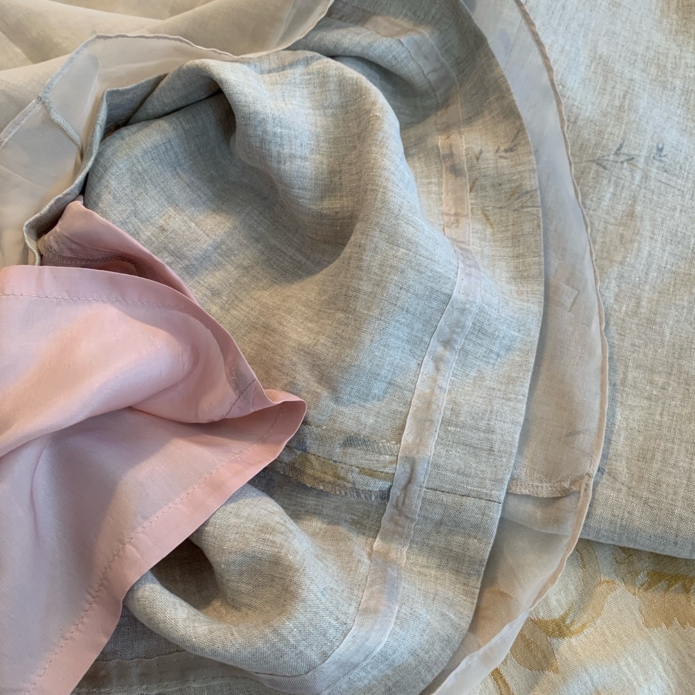 Bergamo by EBI Linen Dress w Jacket, silk lined, size 10 - Picture 10 of 12